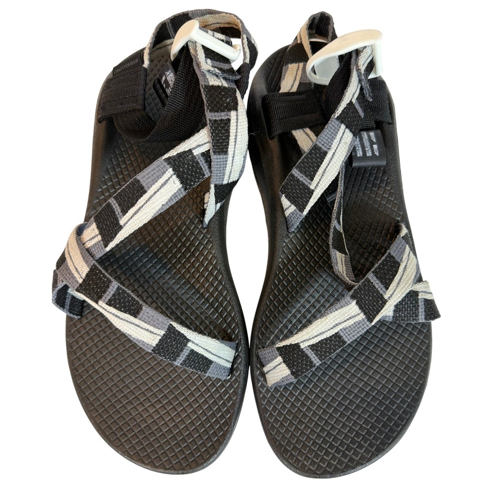 Chaco Z Cloud Womens 7 Sandals Black Grey Geometric Strappy Hiking